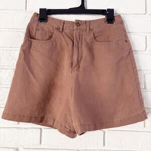 Talbots Women's Sz 10 Brown Linen Blend Shorts Classic 5" inseam Summer Travel